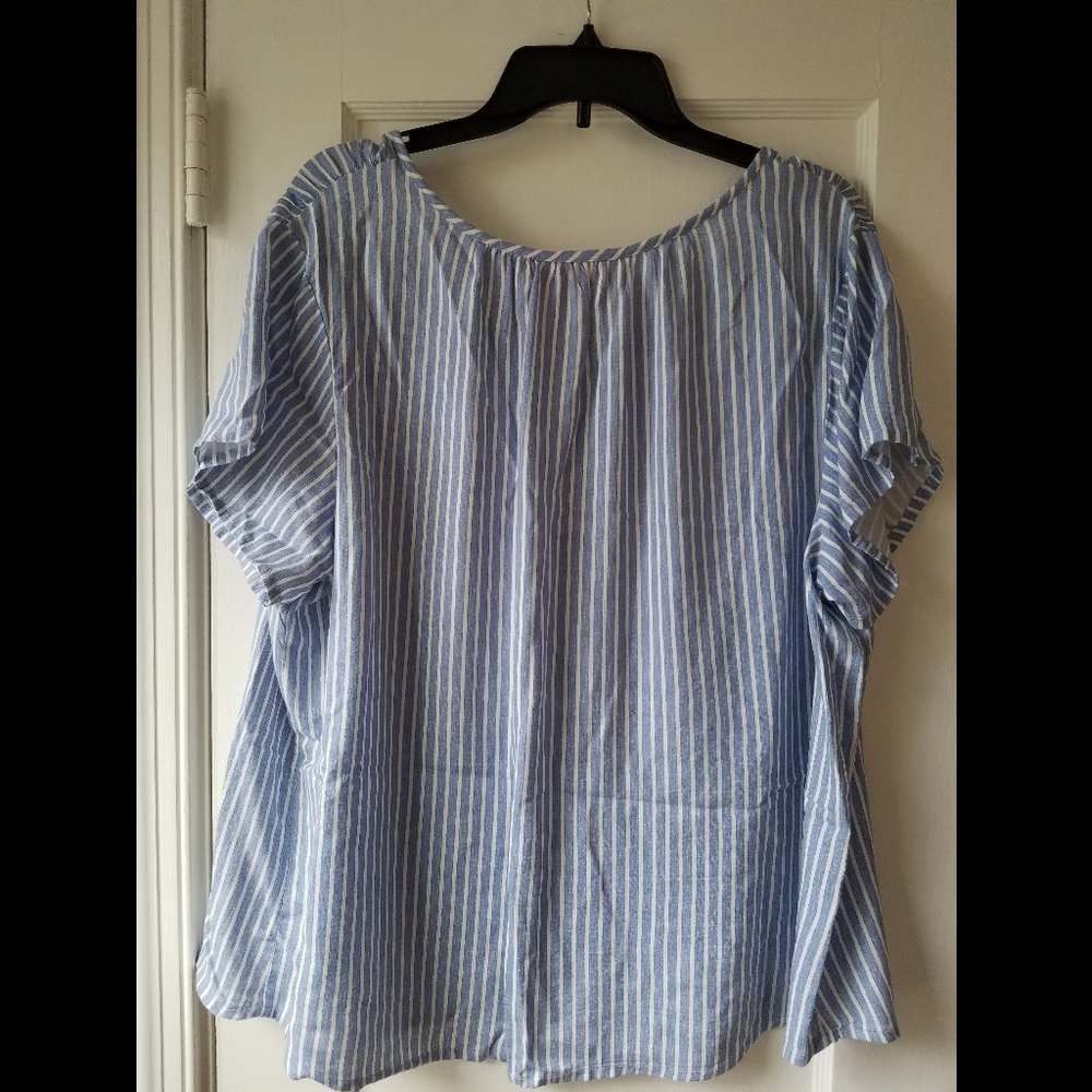 Striped Ruffle Top - Picture 3 of 4